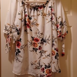 Floral Off-Shoulder Women's Top